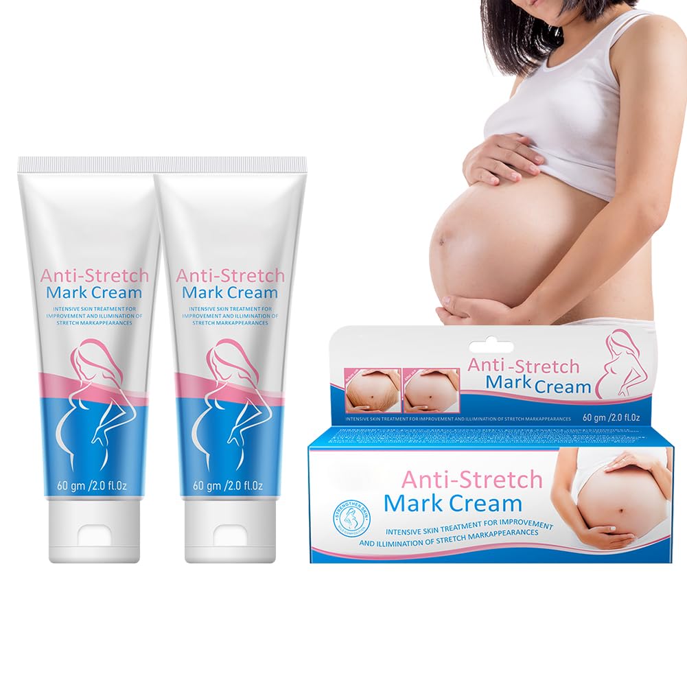 Stretch Mark Cream for Women,2 Pcs Scar Repair Cream,Stretch Mark and Scar Removal Gel,Moisturizing,Smoothing and Firming the Skin,for All Skin Types,Gentle Non-irritating Ingredient,60g